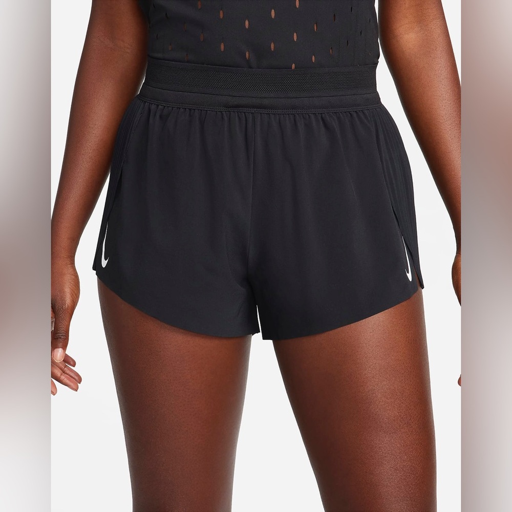 Nike AeroSwift Black Running Shirts